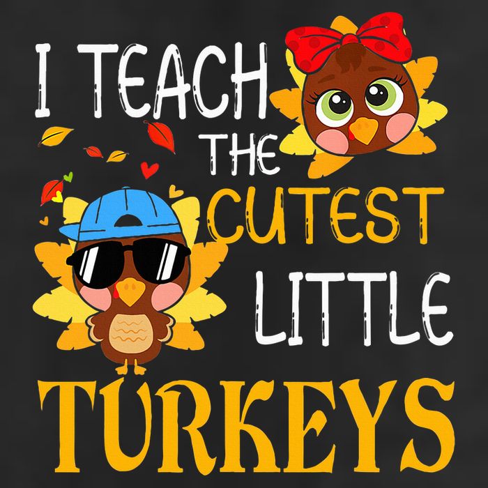 I Teach The Cutest Little Turkeys For Teacher Thanksgiving Adult Drive Performance Visor