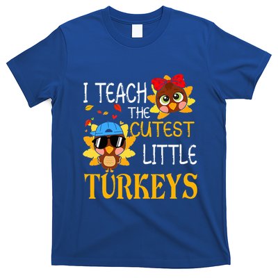 I Teach The Cutest Little Turkeys For Teacher Thanksgiving T-Shirt