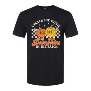 I Teach The Cutest Pumpkins In The Patch Retro Teacher Fall Softstyle CVC T-Shirt