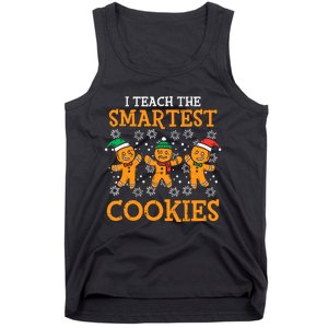 I Teach The Smartest Cookies Teacher Christmas Tank Top