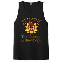 I Teach The Cutest Turkeys Funny Teacher Thanksgiving PosiCharge Competitor Tank