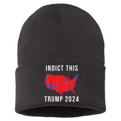 Indict This Trump 2024 Sustainable Knit Beanie