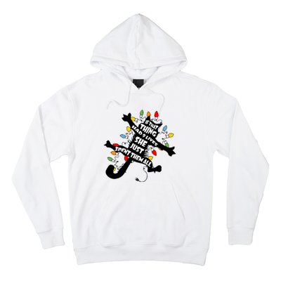 If That Thing Had 9 Ives She Just Spent Them All Funny Cat Christmas Lights Hoodie