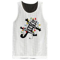 If That Thing Had 9 Ives She Just Spent Them All Funny Cat Christmas Lights Mesh Reversible Basketball Jersey Tank