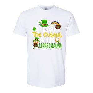 I Teach The Cutest Little Leprechauns Teacher Cute Shamrock Premium Softstyle CVC T-Shirt