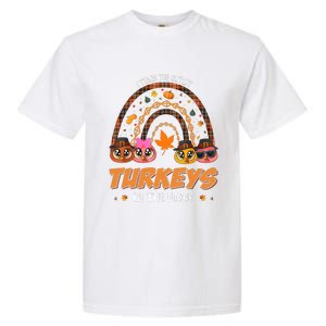 I Teach The Cutest Turkey In The Flock Rainbow Thanksgiving Garment-Dyed Heavyweight T-Shirt