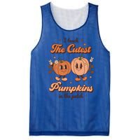 I Teach The Cutest Pumpkins In The Patch Retro Teacher Fall Cool Gift Mesh Reversible Basketball Jersey Tank