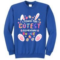 I Teach The Cutest Eletary Bunnies Teacher Easter Day Gift Sweatshirt