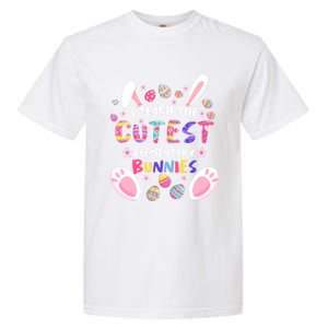 I Teach The Cutest Eletary Bunnies Teacher Easter Day Gift Garment-Dyed Heavyweight T-Shirt