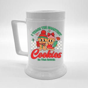 I Teach The Smartest Cookies In The Batch Teacher Christmas Beer Stein