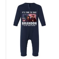 Its Time To Take Brandon To The Train Station Infant Fleece One Piece