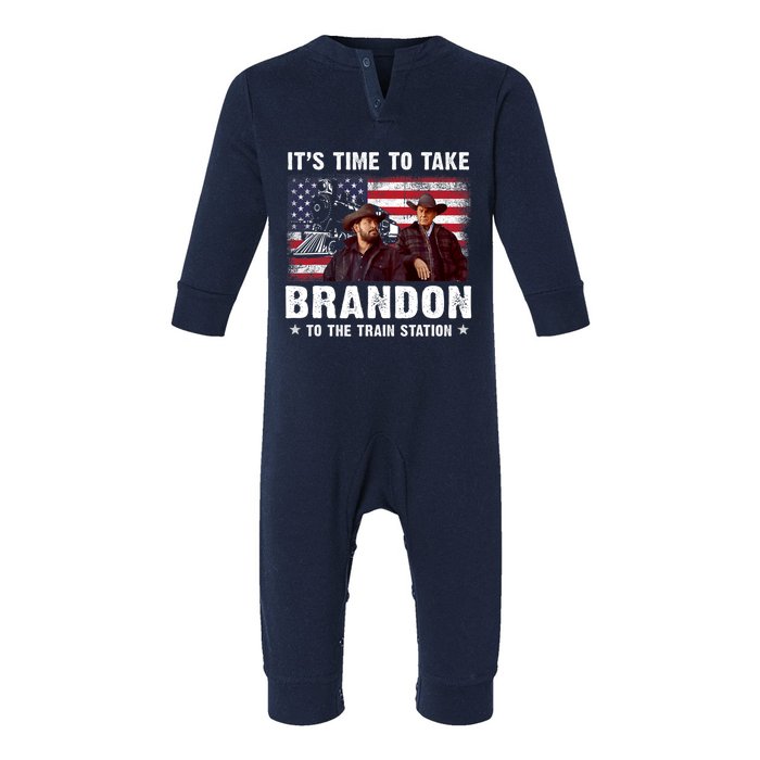 Its Time To Take Brandon To The Train Station Infant Fleece One Piece