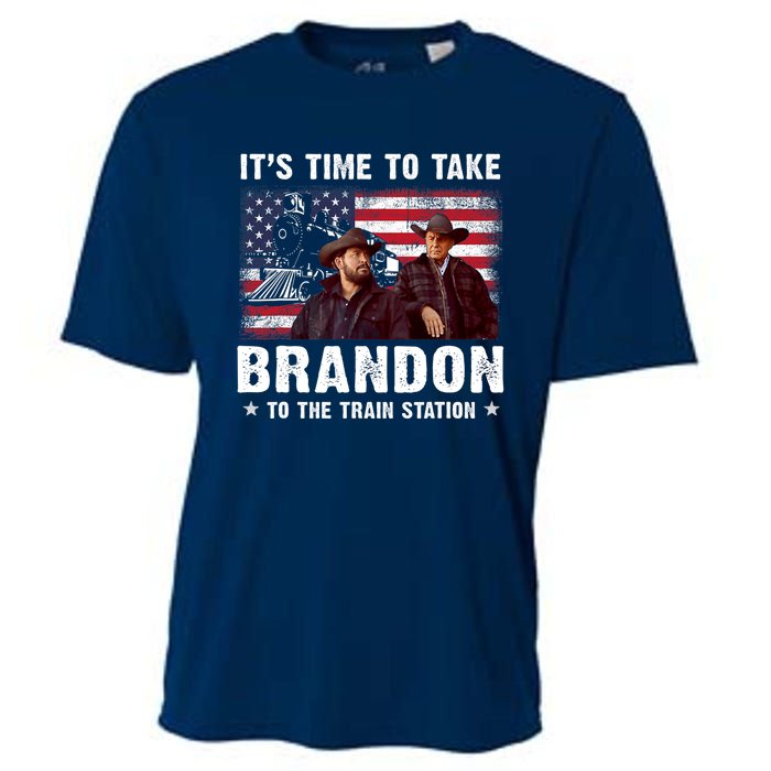 Its Time To Take Brandon To The Train Station Cooling Performance Crew T-Shirt