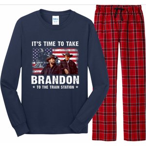 Its Time To Take Brandon To The Train Station Long Sleeve Pajama Set