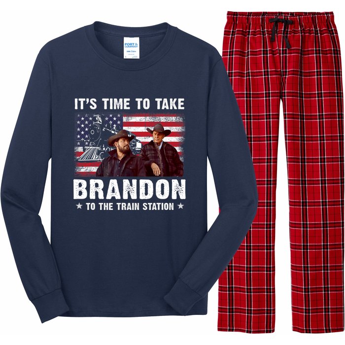 Its Time To Take Brandon To The Train Station Long Sleeve Pajama Set