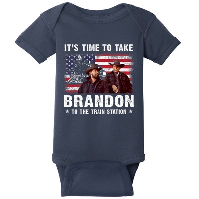 Its Time To Take Brandon To The Train Station Baby Bodysuit