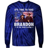 Its Time To Take Brandon To The Train Station Tie-Dye Long Sleeve Shirt