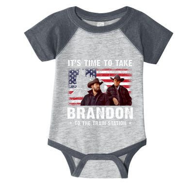 Its Time To Take Brandon To The Train Station Infant Baby Jersey Bodysuit