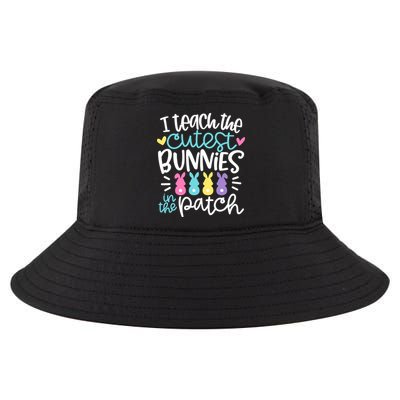 I Teach The Cutest Bunnies In The Patch Easter Teacher Cool Comfort Performance Bucket Hat