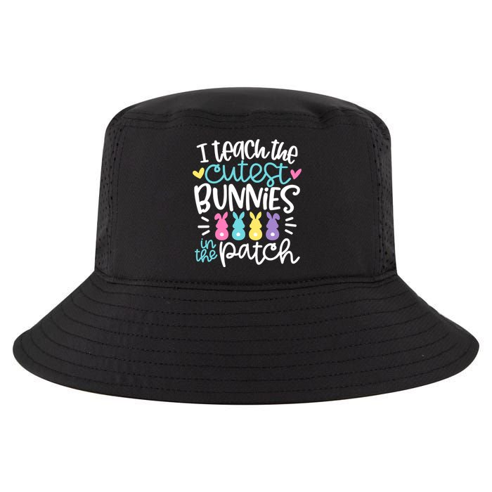 I Teach The Cutest Bunnies In The Patch Easter Teacher Cool Comfort Performance Bucket Hat