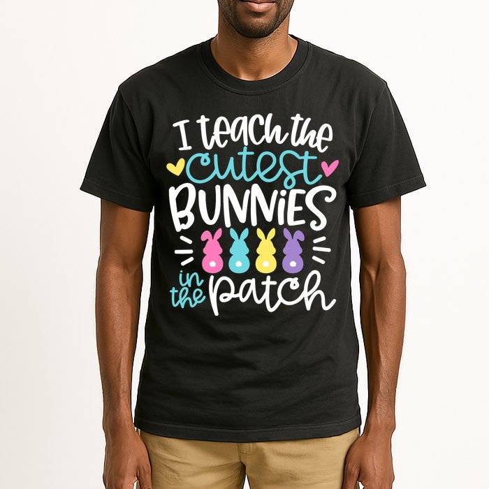 I Teach The Cutest Bunnies In The Patch Easter Teacher Tall T-Shirt