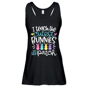 I Teach The Cutest Bunnies In The Patch Easter Teacher Ladies Essential Flowy Tank