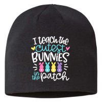 I Teach The Cutest Bunnies In The Patch Easter Teacher Sustainable Beanie