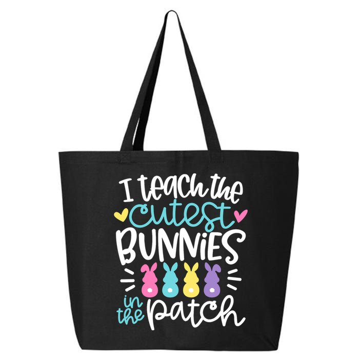 I Teach The Cutest Bunnies In The Patch Easter Teacher 25L Jumbo Tote