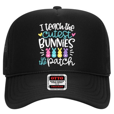 I Teach The Cutest Bunnies In The Patch Easter Teacher Trucker Hat