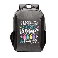 I Teach The Cutest Bunnies In The Patch Easter Teacher Vector Backpack