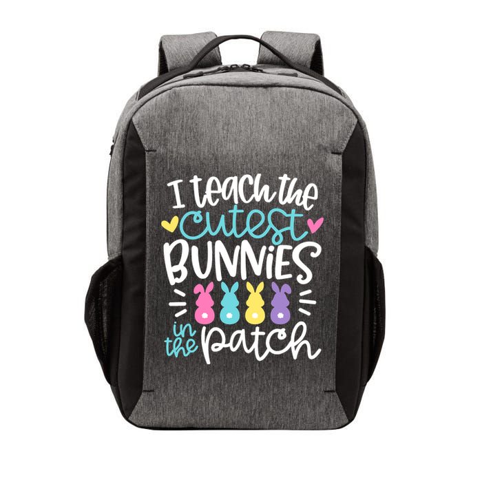 I Teach The Cutest Bunnies In The Patch Easter Teacher Vector Backpack