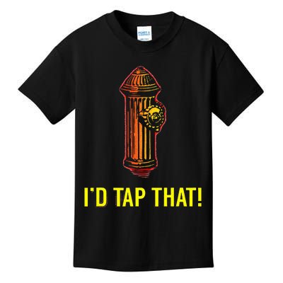 ID Tap That Funny Firefighter Kids T-Shirt