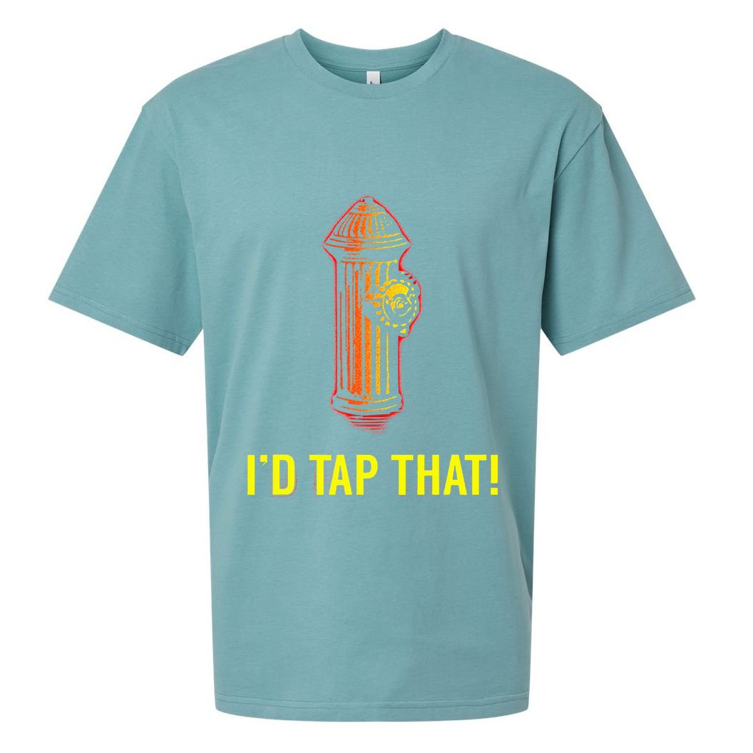 ID Tap That Funny Firefighter Sueded Cloud Jersey T-Shirt