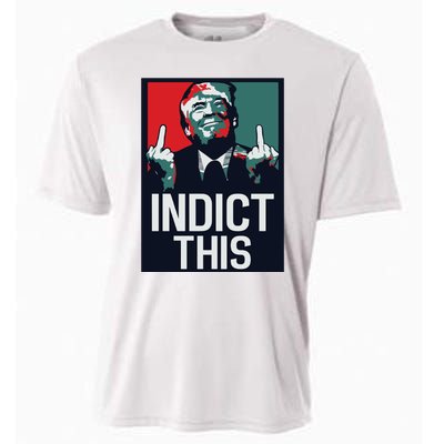 Indict This Trump Trump Not Guilty Trump Mugshot Cooling Performance Crew T-Shirt