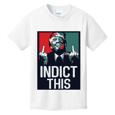 Indict This Trump Trump Not Guilty Trump Mugshot Kids T-Shirt