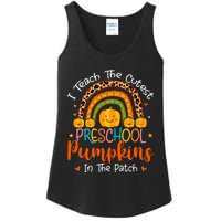 I Teach The Cutest Preschool Pumpkin Teacher Halloween Ladies Essential Tank