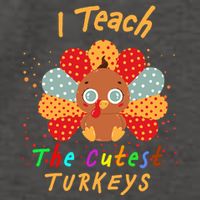 I Teach The Cutest Turkeys Vector Backpack