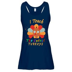 I Teach The Cutest Turkeys Ladies Essential Flowy Tank