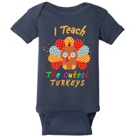 I Teach The Cutest Turkeys Baby Bodysuit