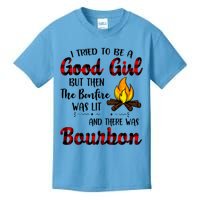 I Tried To Be A Good But Then The Bonfire Bourbon Gift Kids T-Shirt