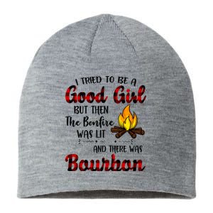 I Tried To Be A Good But Then The Bonfire Bourbon Gift Sustainable Beanie