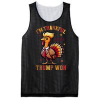 IM Thankful Trump Won Thanksgiving Trump Autumn Turkey 2024 Mesh Reversible Basketball Jersey Tank