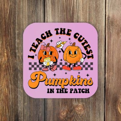 I Teach The Cutest Pumpkins In The Patch Halloween Teacher Coaster