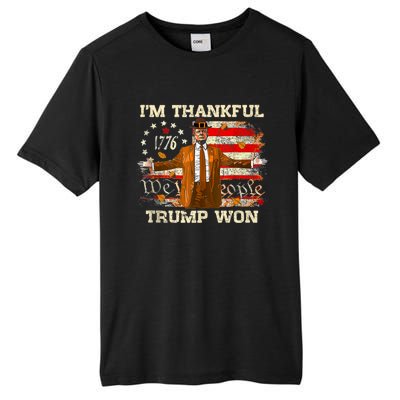 IM Thankful Trump Won Thanksgiving Turkey Fall Tall Fusion ChromaSoft Performance T-Shirt