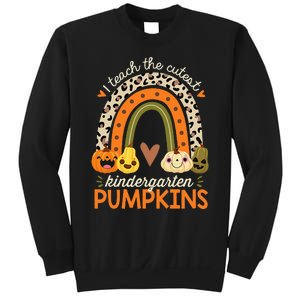 I Teach The Cutest Kindergarten Pumpkin Halloween Teacher Sweatshirt