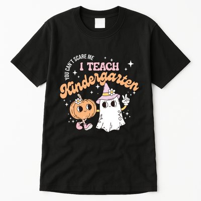 I Teach The Cutest Kindergarten Pumpkins Halloween Teacher Tall T-Shirt