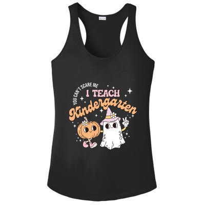 I Teach The Cutest Kindergarten Pumpkins Halloween Teacher Ladies PosiCharge Competitor Racerback Tank