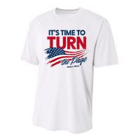 ItS Time To Turn The Page Kamala Harris President Performance Sprint T-Shirt