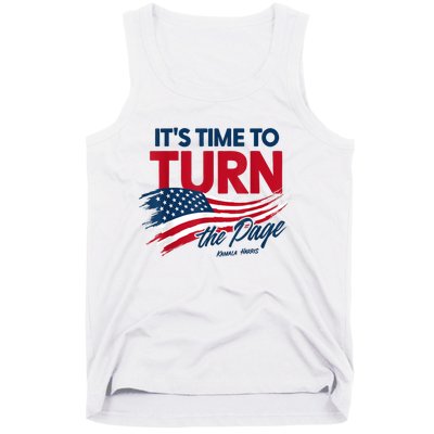 ItS Time To Turn The Page Kamala Harris President Tank Top