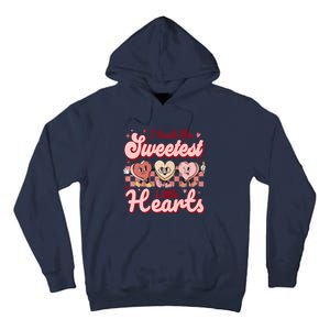 I Teach The Sweetest Hearts Retro Teacher Valentines Day Tall Hoodie